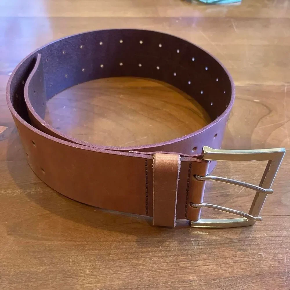 Unbranded Women's Brown and Pink Belt